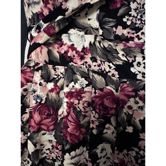 CDC vintage 80s 90s COTTAGECORE FLORAL maxi dress Cross Cross Back - Picture 7 of 14